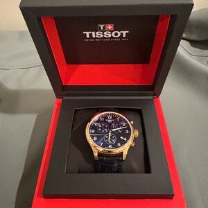 Tissot Chrono XL Classic Men’s Watch (blue/rose gold)